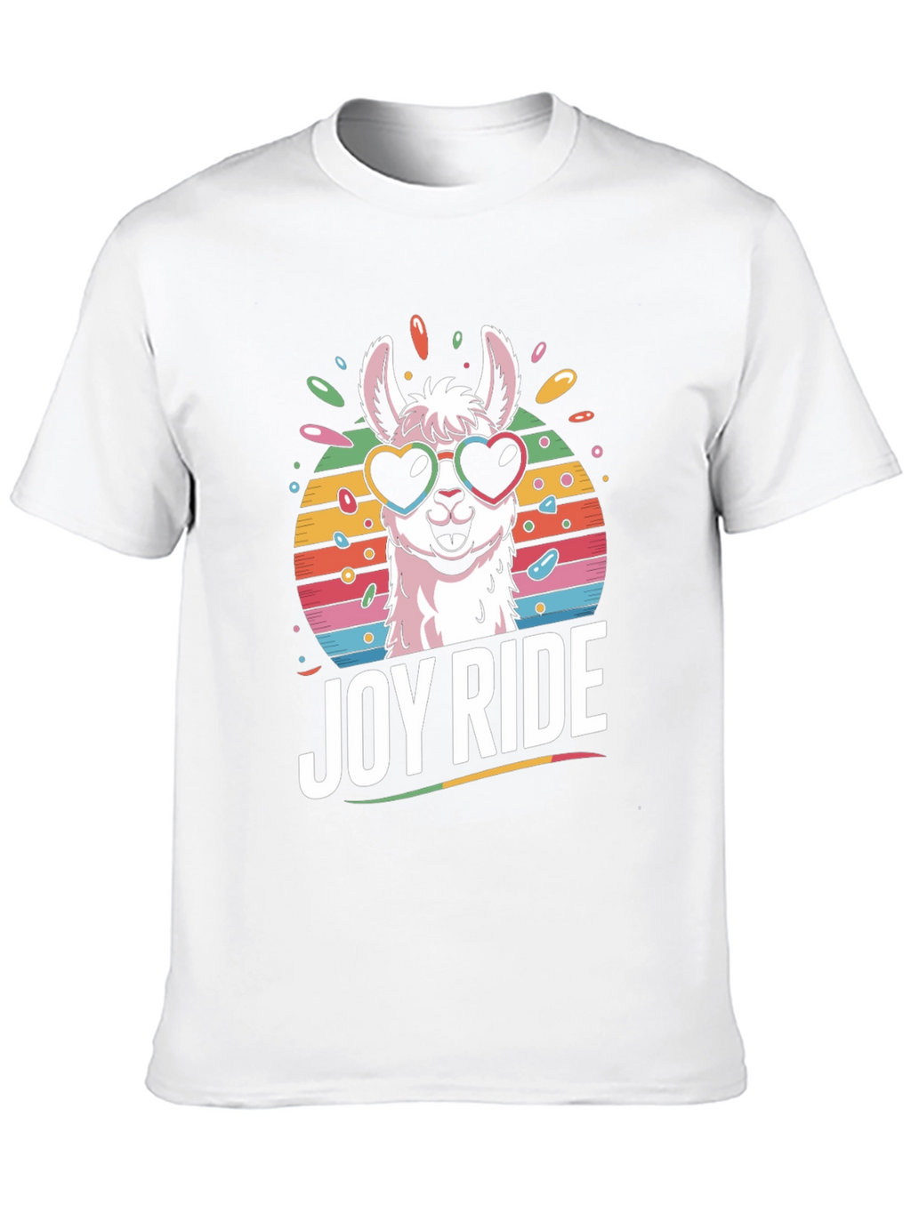 Joy Ride Llama T-Shirt - Heart Sunglasses