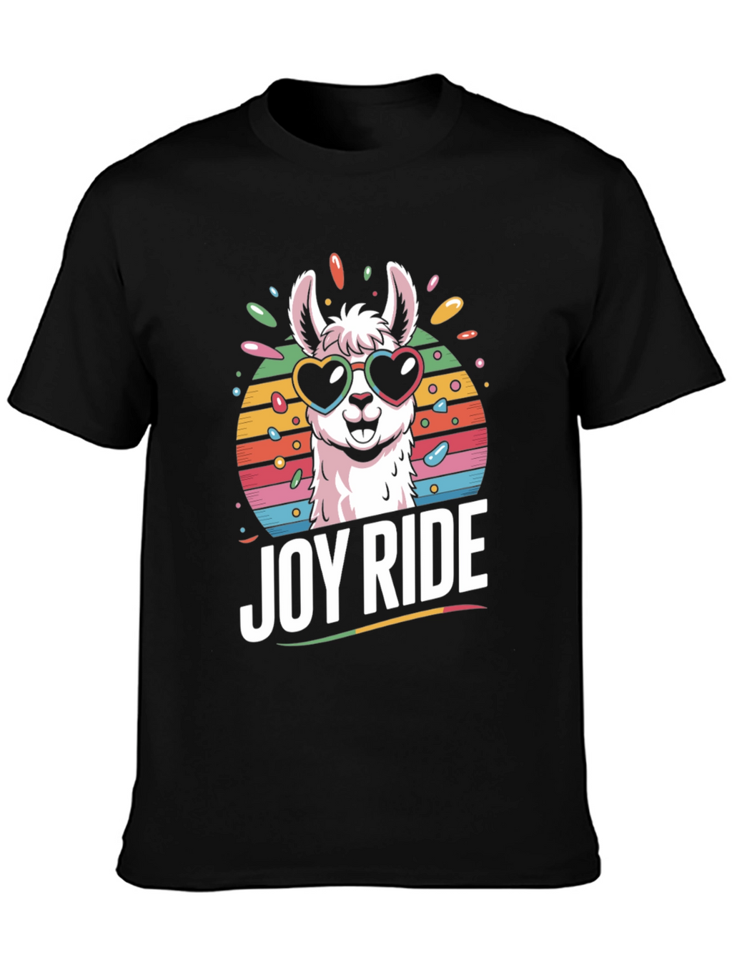 Joy Ride Llama T-Shirt - Heart Sunglasses