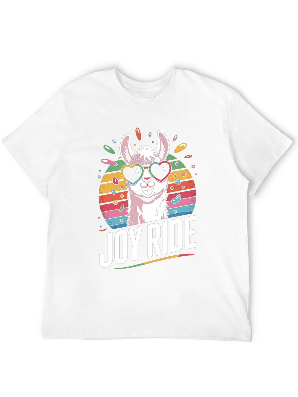 Joy Ride Llama T-Shirt - Heart Sunglasses