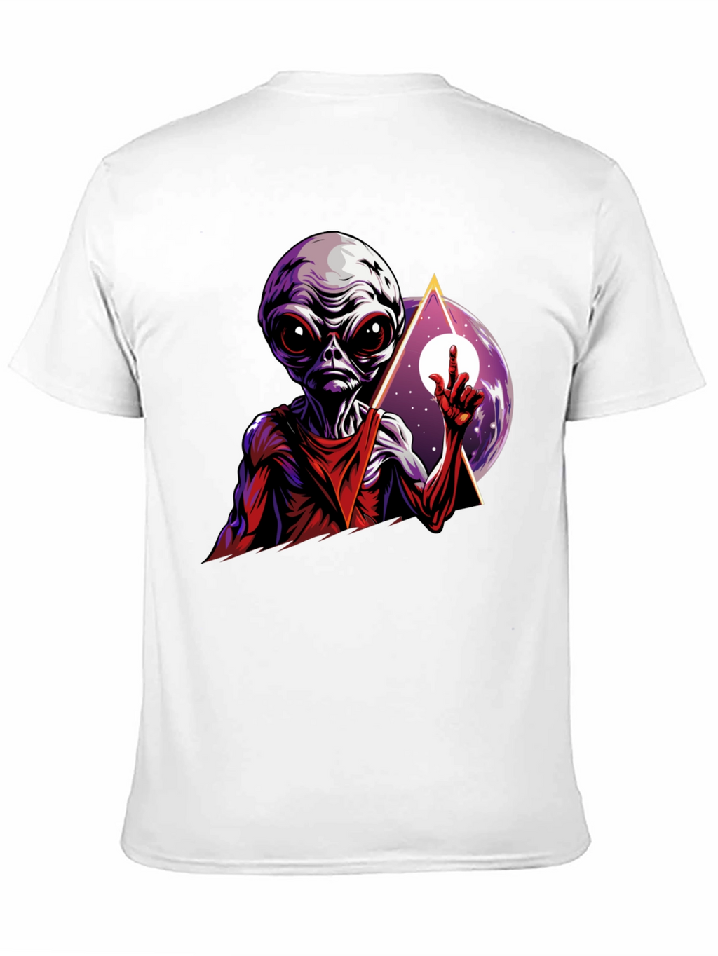 Alien Graphic Tee - Black Cotton T-Shirt