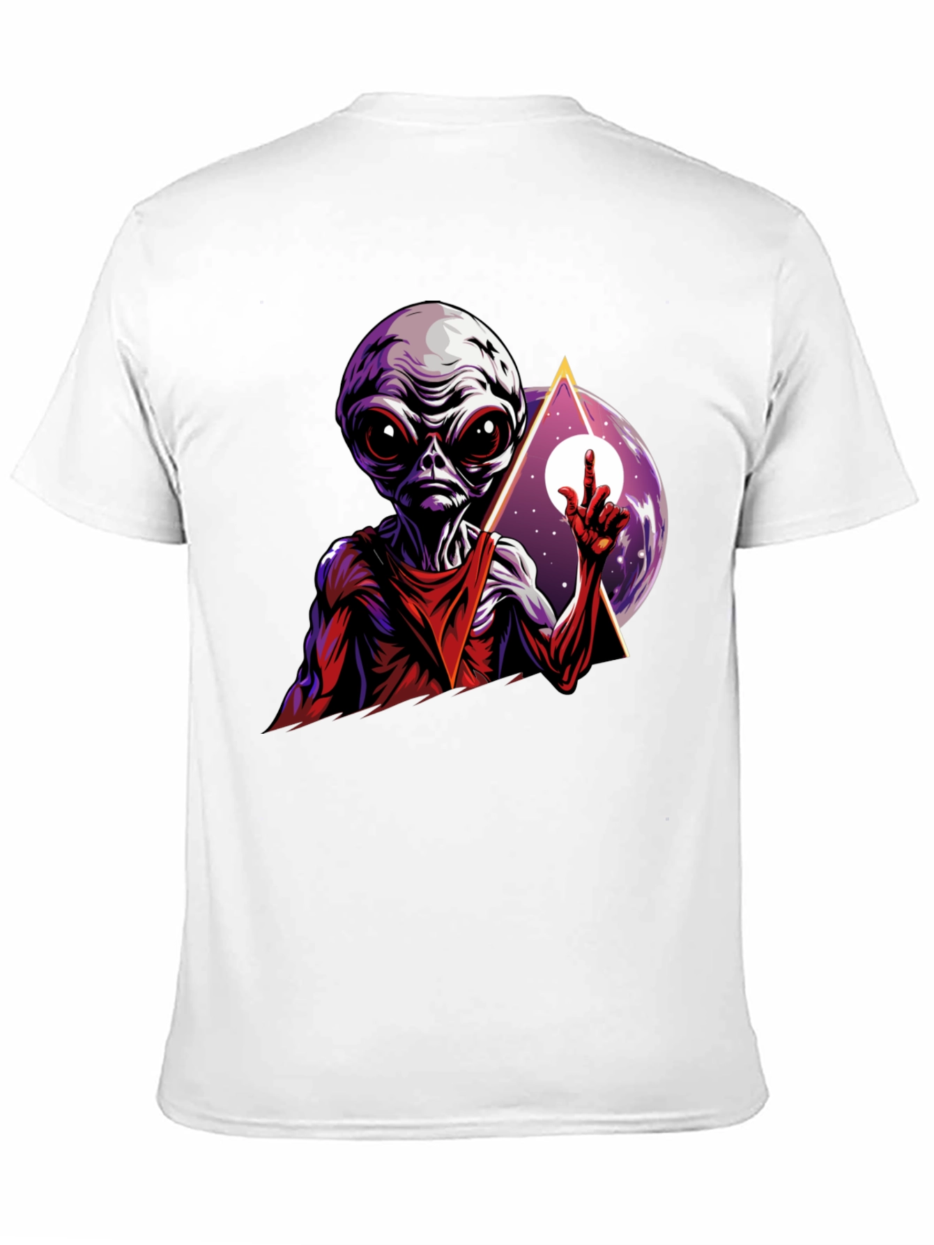 Alien Graphic Tee - Black Cotton T-Shirt