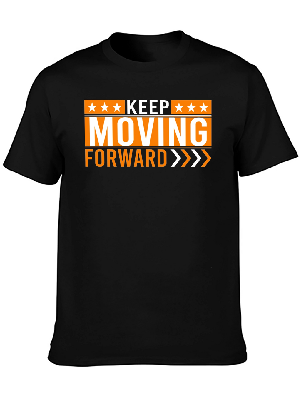 Keep Moving Forward Graphic Tee - Black