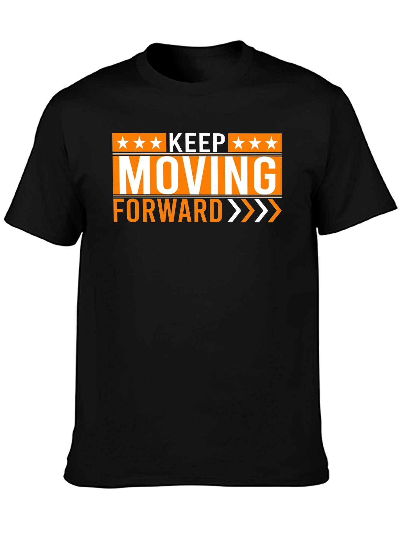 Keep Moving Forward Graphic Tee - Black