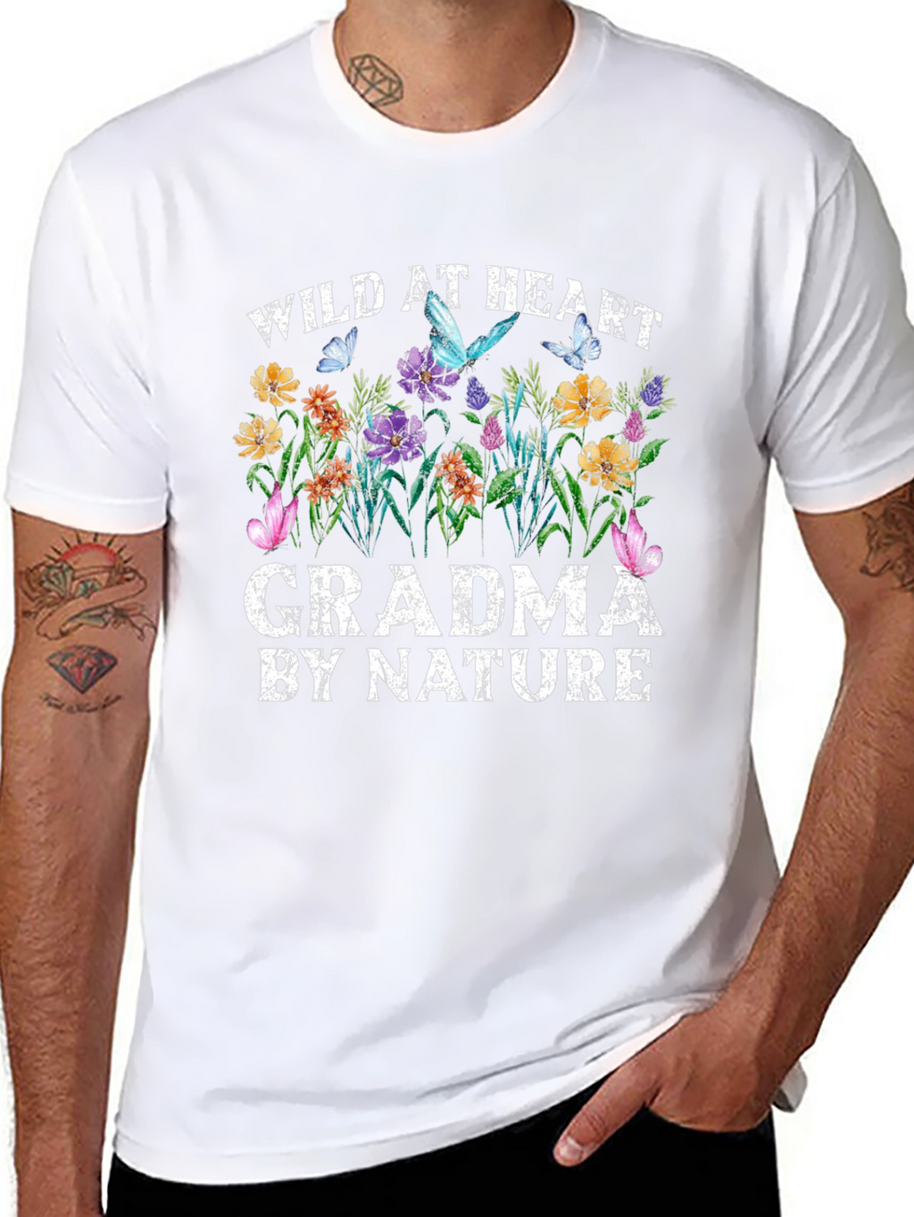 Wild at Heart Grandma Nature Graphic Tee