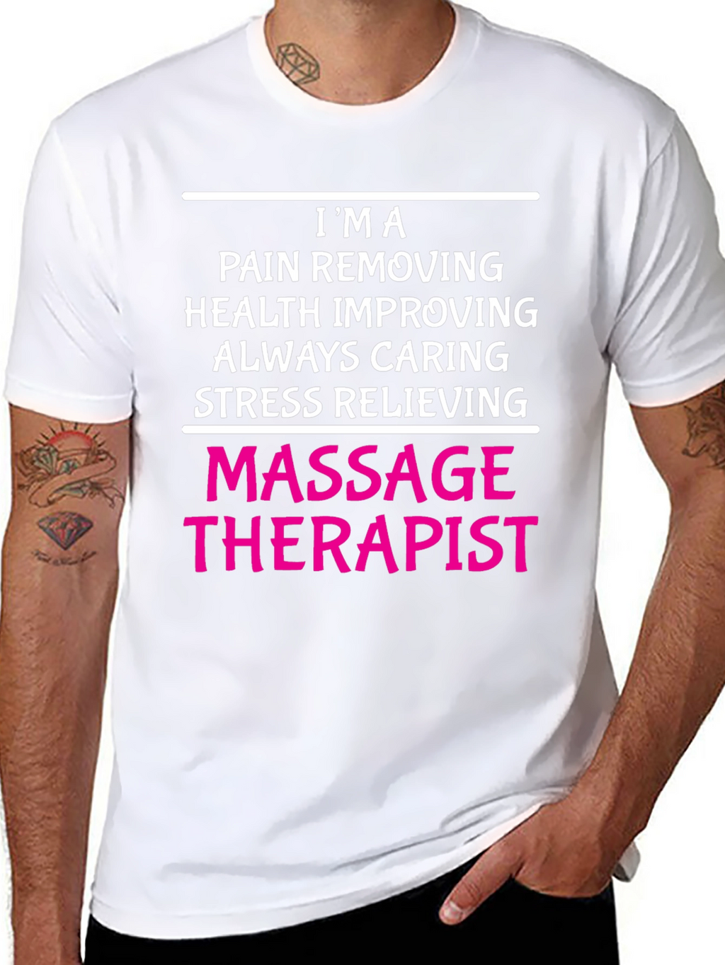 Massage Therapist T-Shirt - Pain Relief Health Caring
