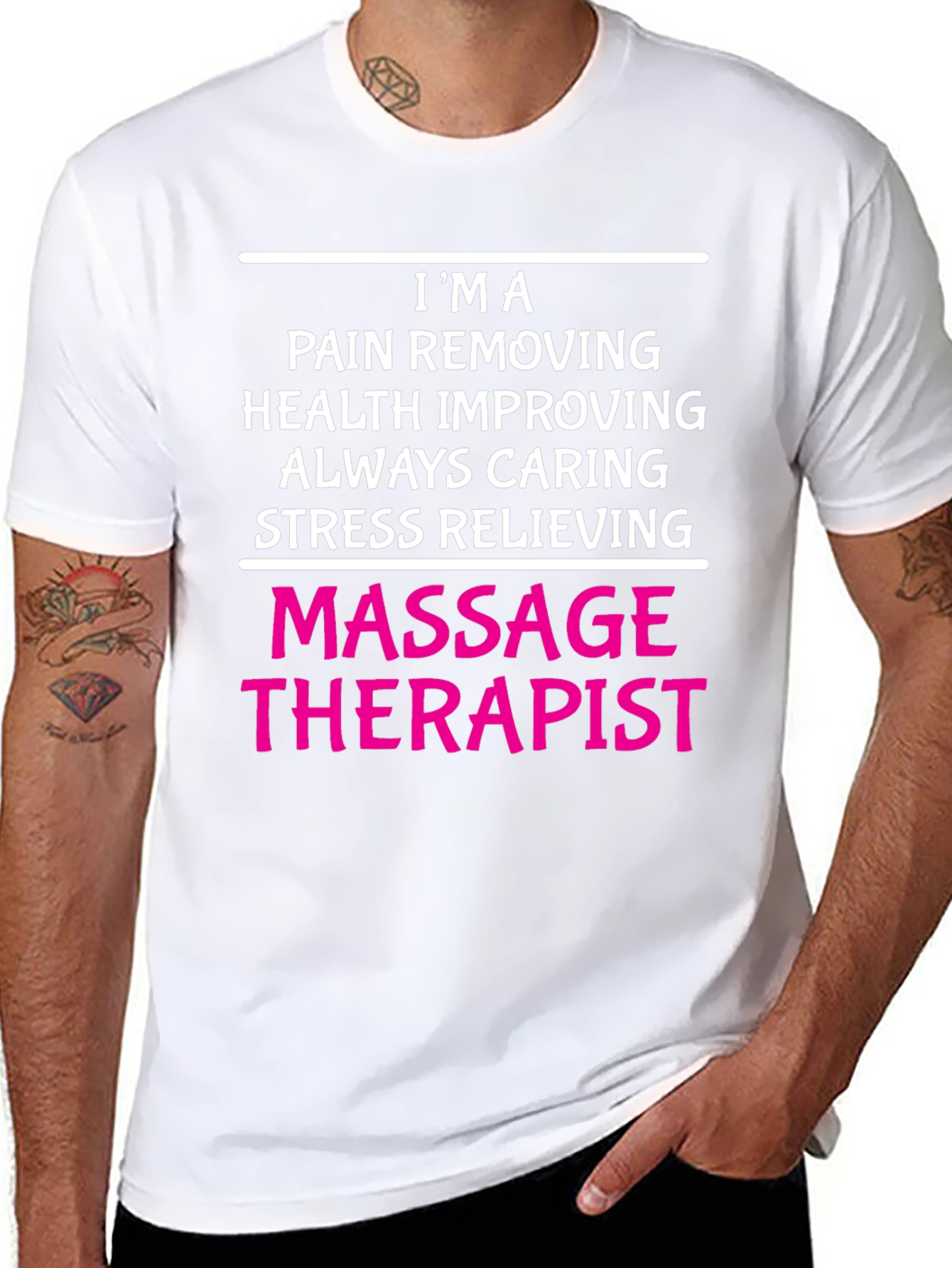Massage Therapist T-Shirt - Pain Relief Health Caring