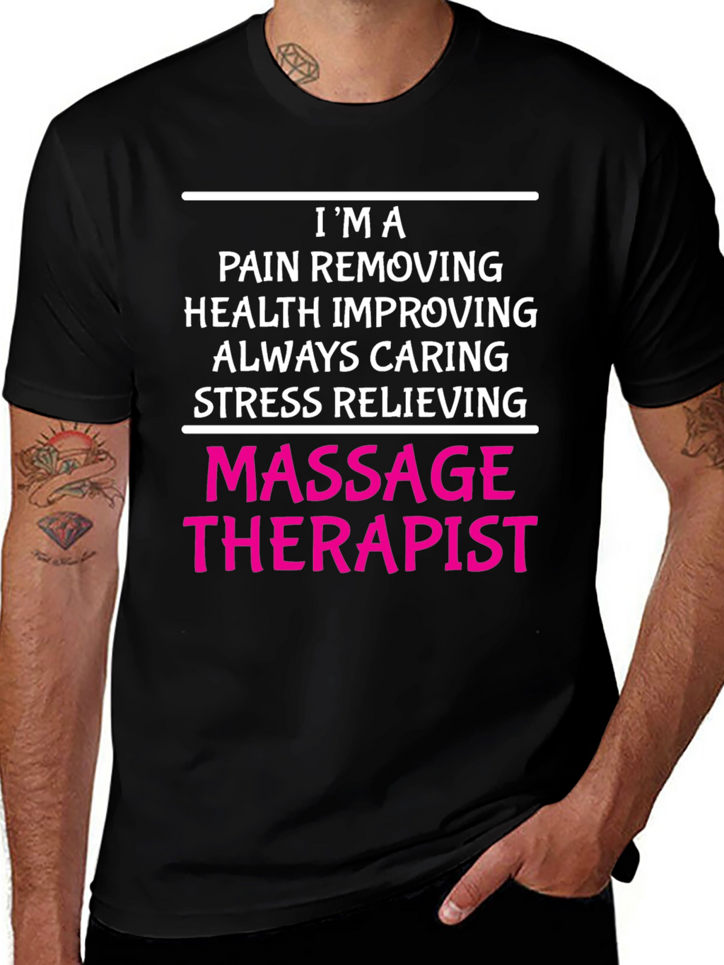 Massage Therapist T-Shirt - Pain Relief Health Caring