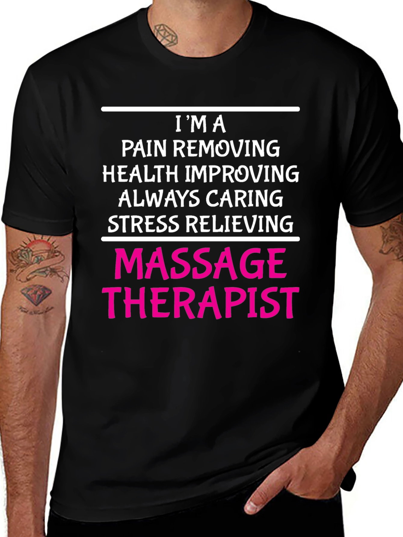 Massage Therapist T-Shirt - Pain Relief Health Caring