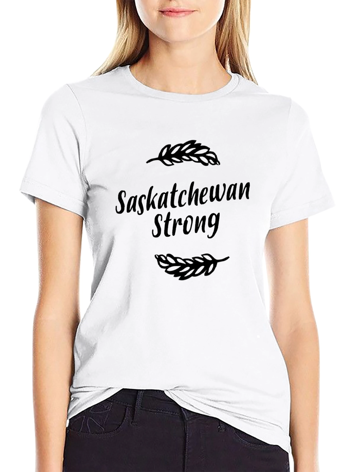 Saskatchewan Strong Black Graphic Tee