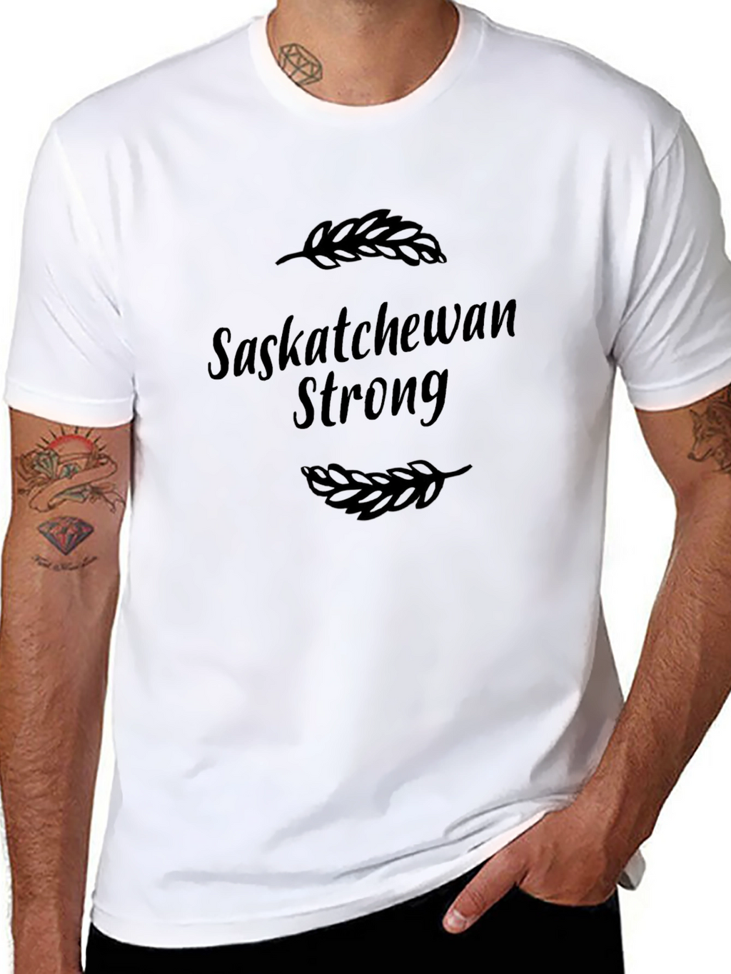 Saskatchewan Strong Black Graphic Tee