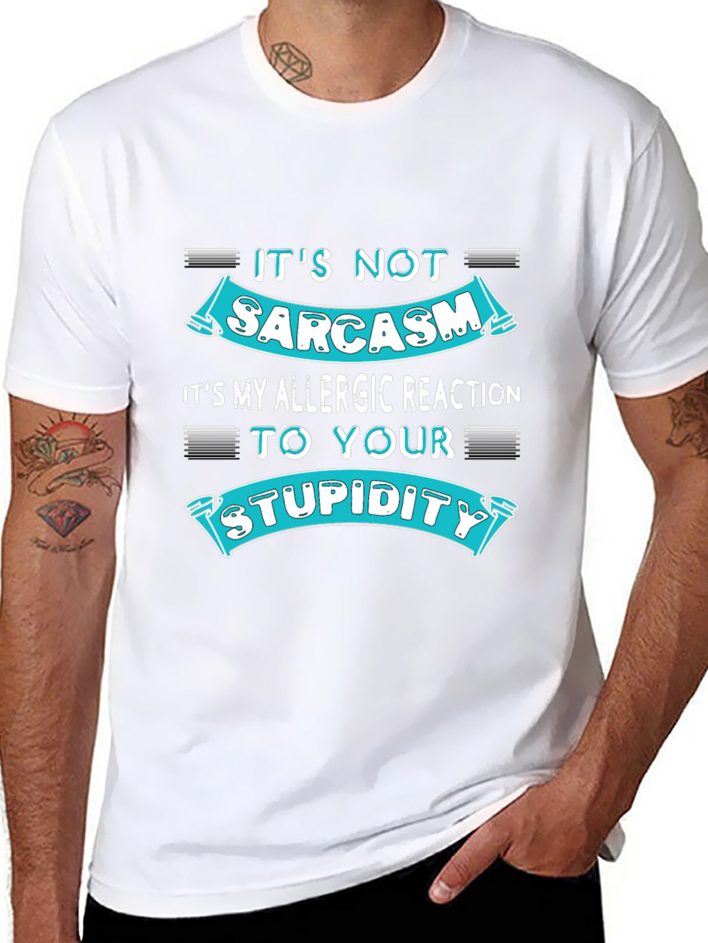 Sarcasm Allergic Reaction Humor T-Shirt