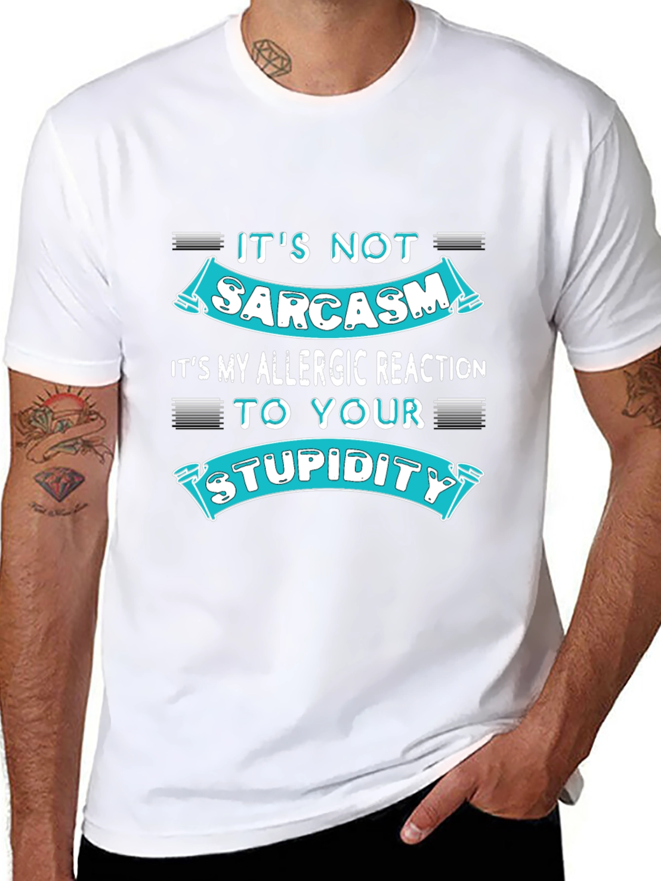 Sarcasm Allergic Reaction Humor T-Shirt