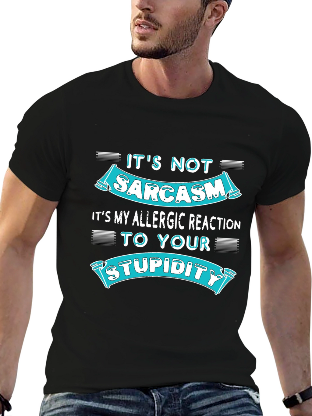 Sarcasm Allergic Reaction Humor T-Shirt