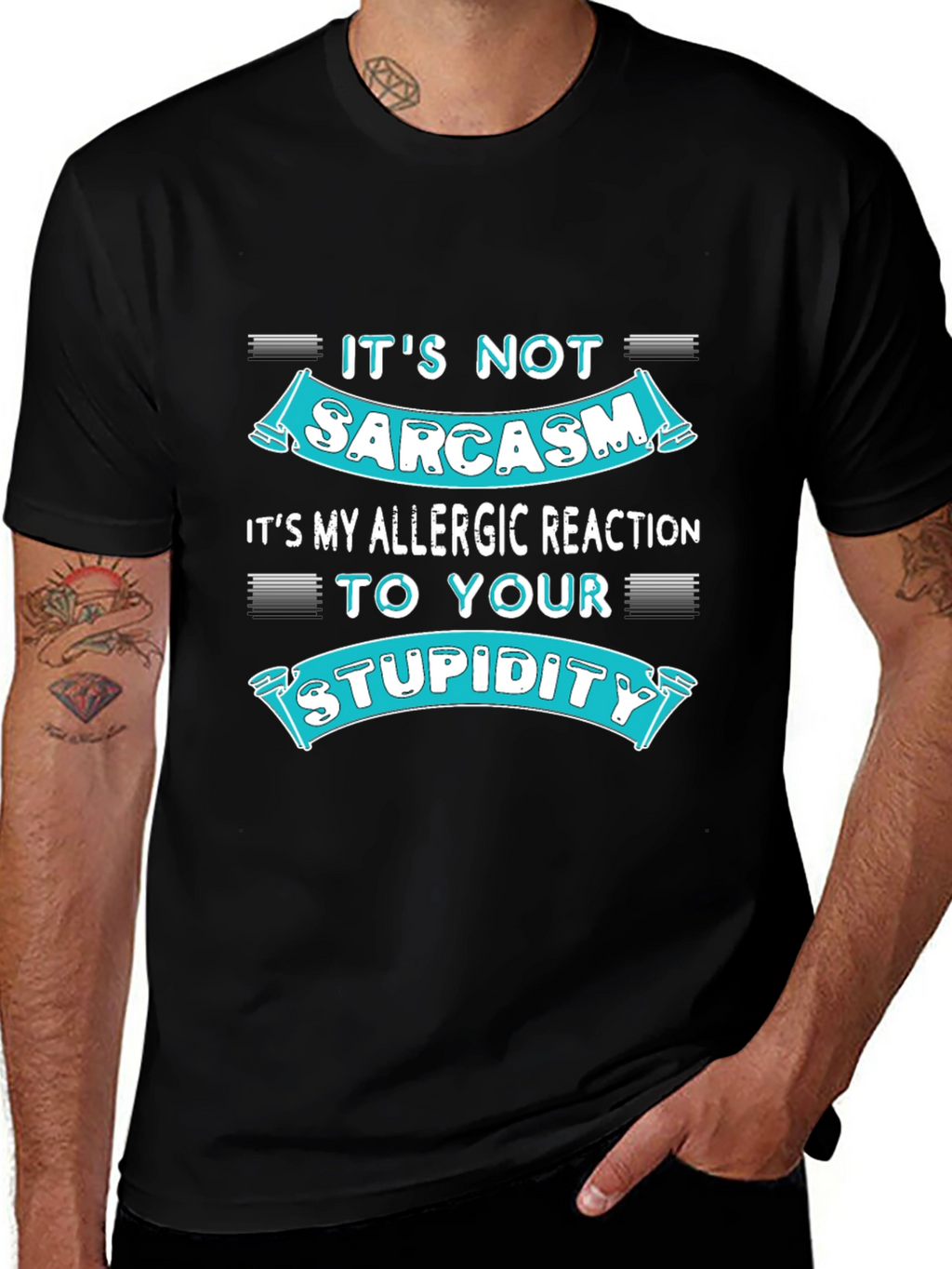 Sarcasm Allergic Reaction Humor T-Shirt