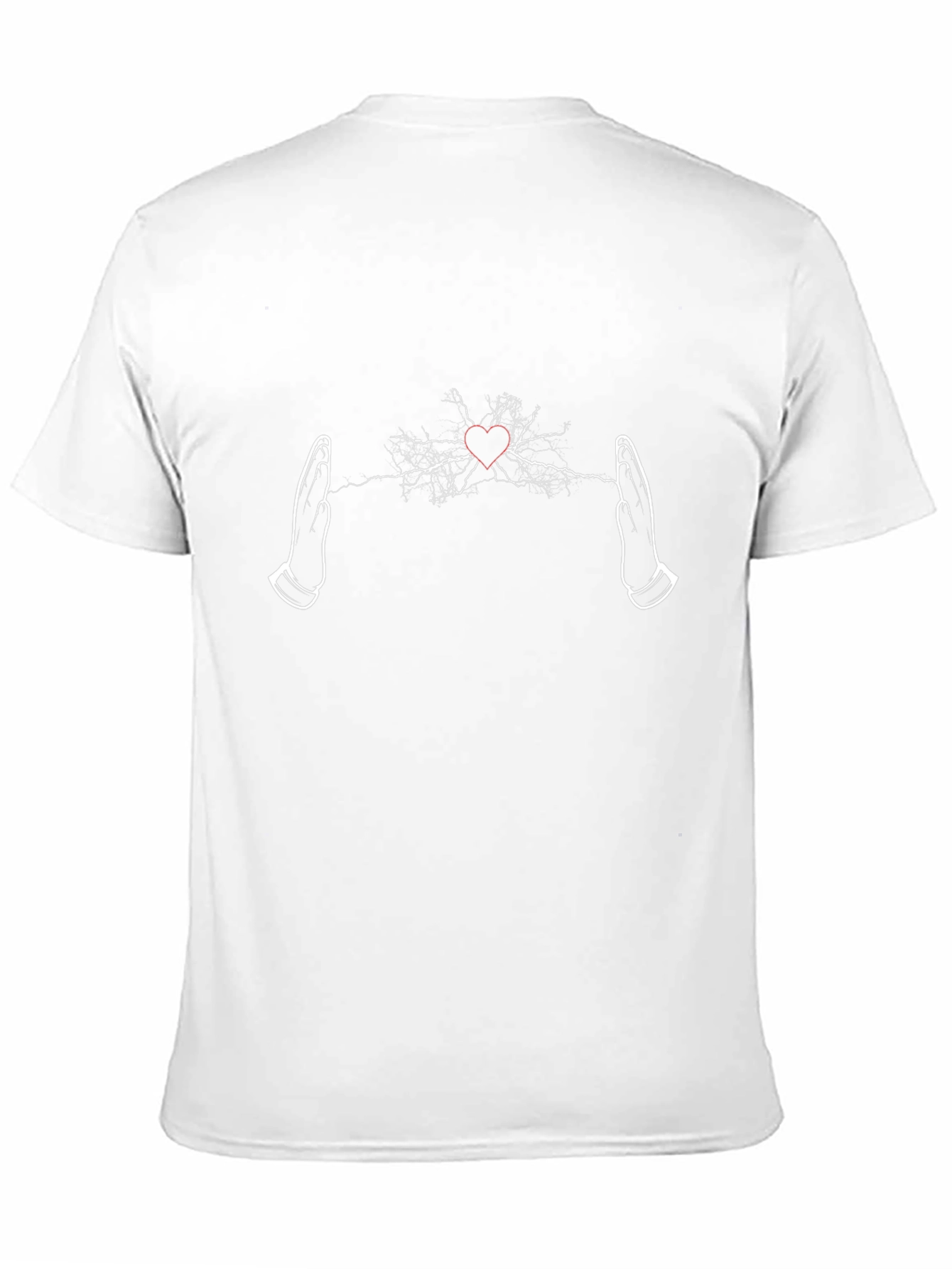 Electric Heart Hands T-Shirt - Black