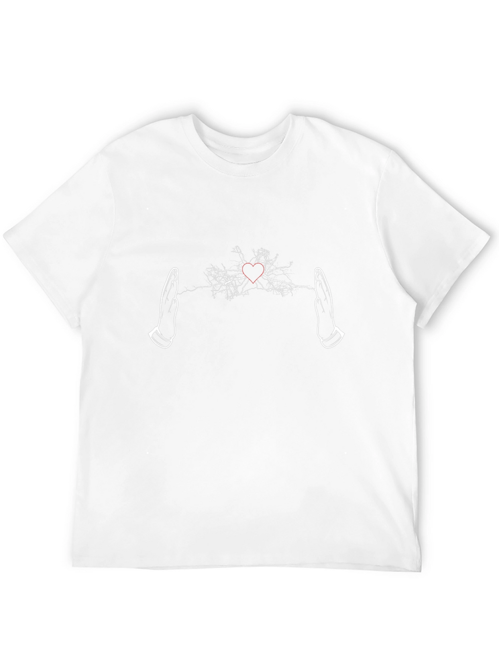 Electric Heart Hands T-Shirt - Black