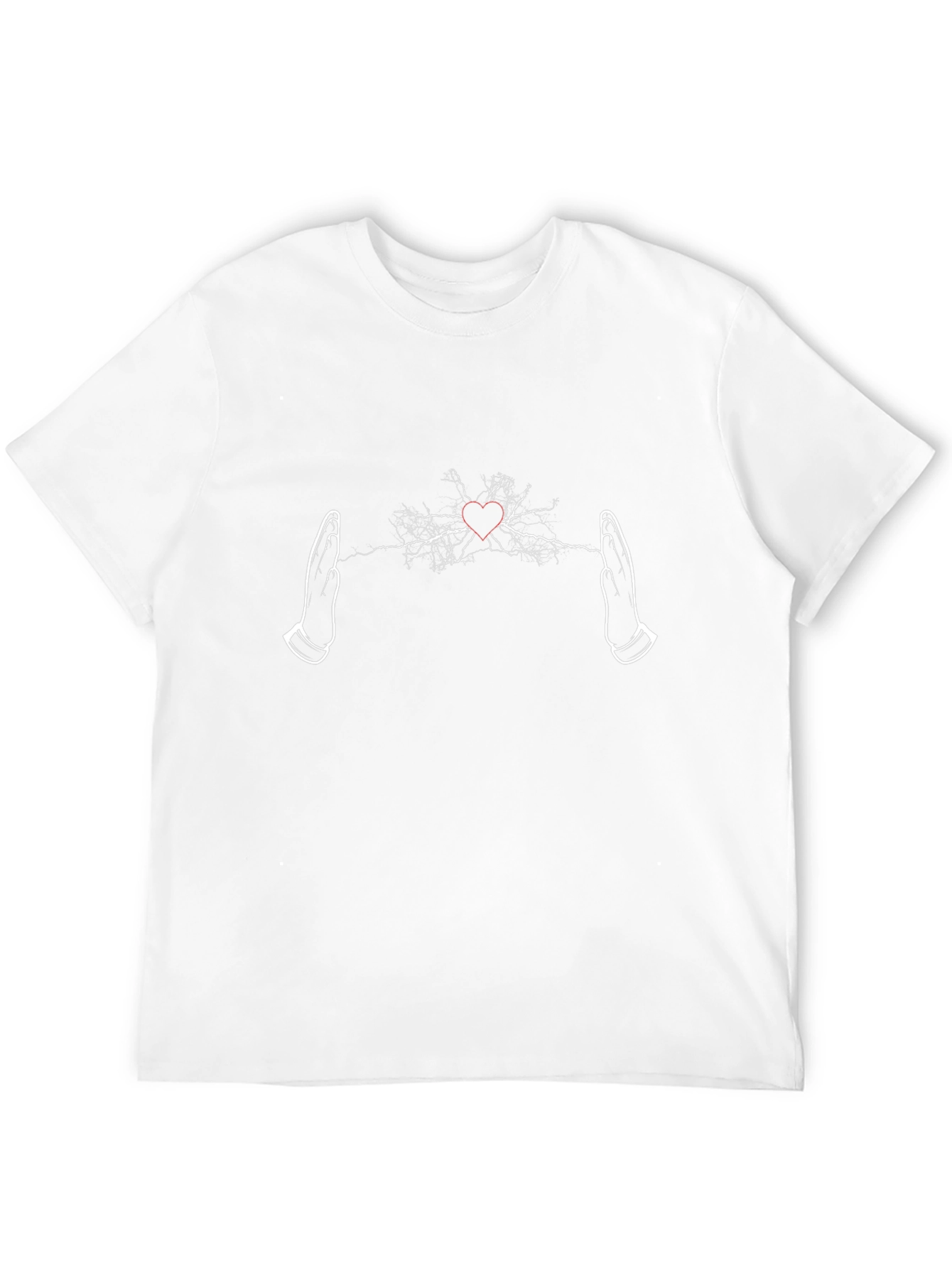 Electric Heart Hands T-Shirt - Black