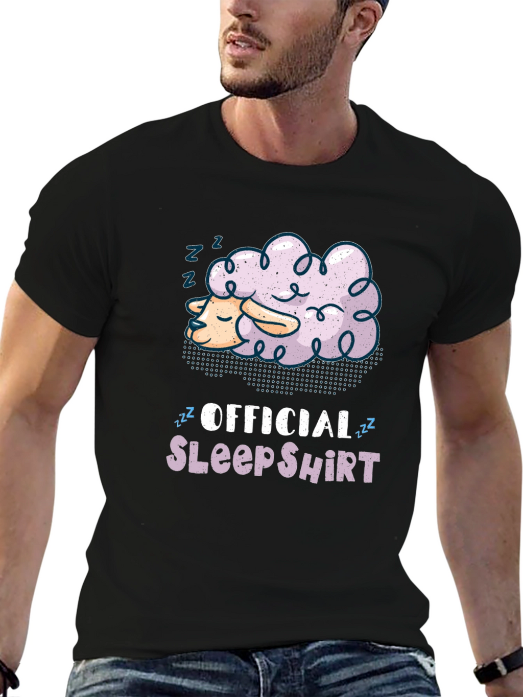 Official Sleep Shirt Funny Sheep T-Shirt