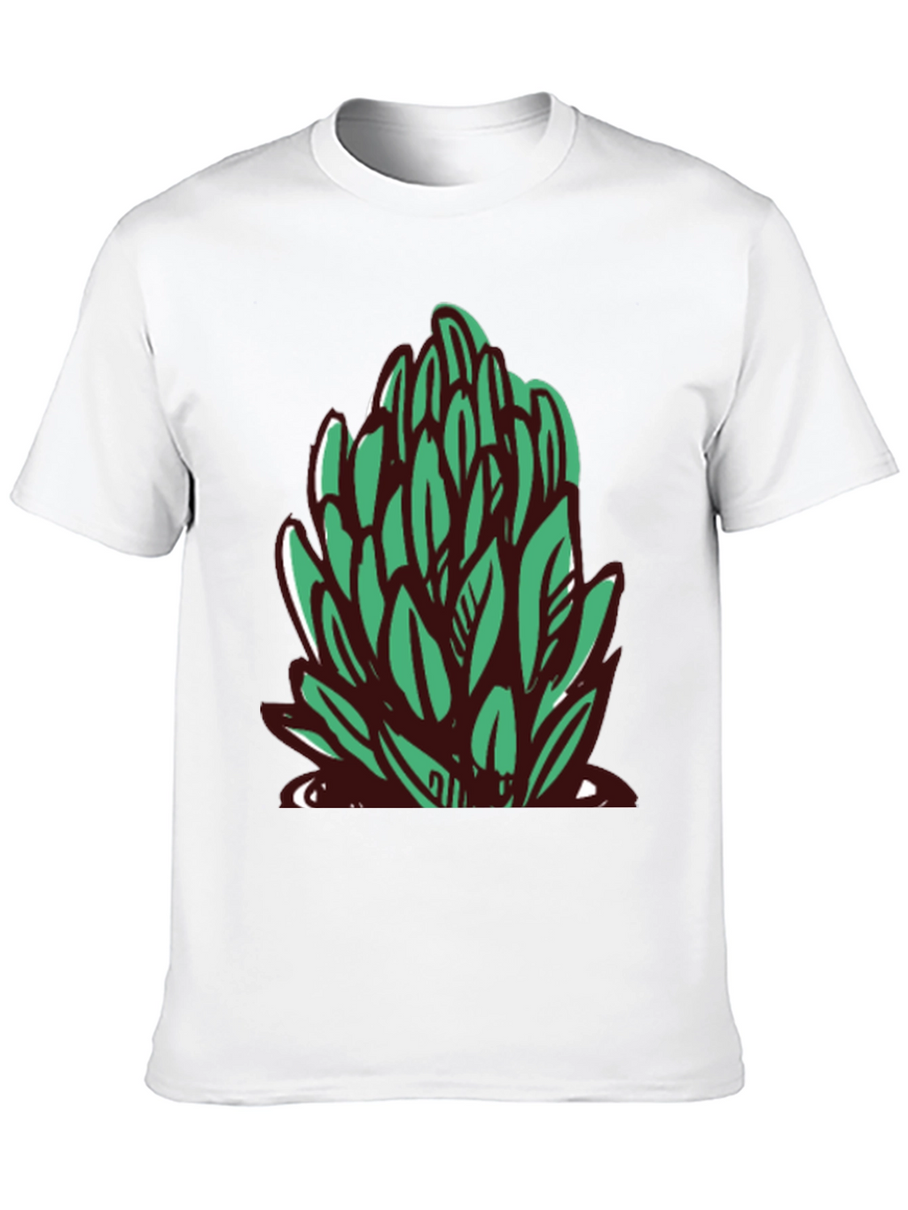Leaf Graphic Black T-Shirt - Casual Style