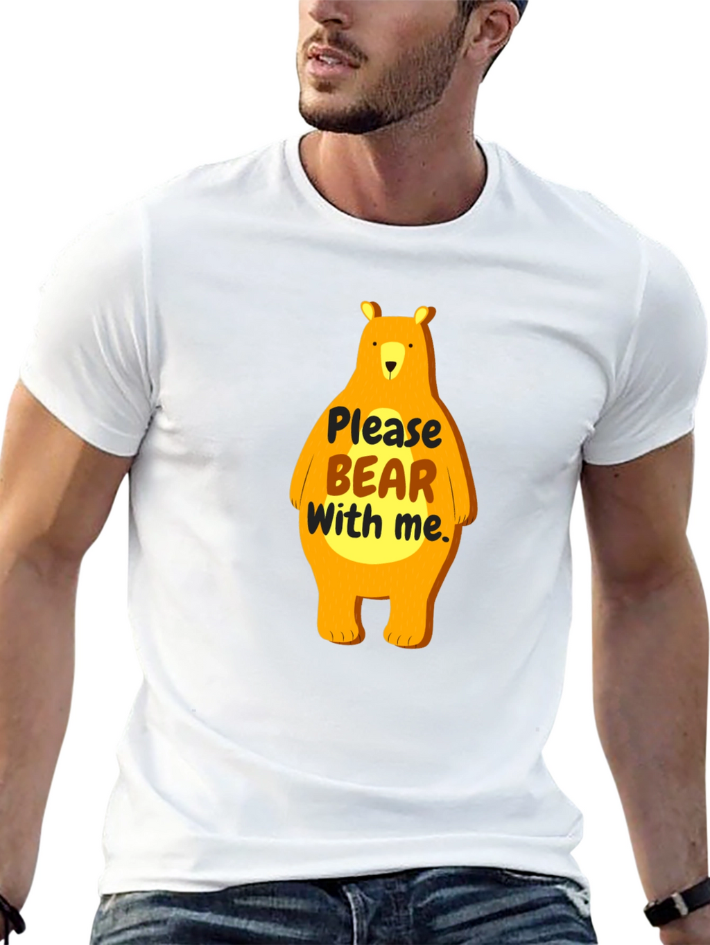Funny Bear Graphic T-Shirt