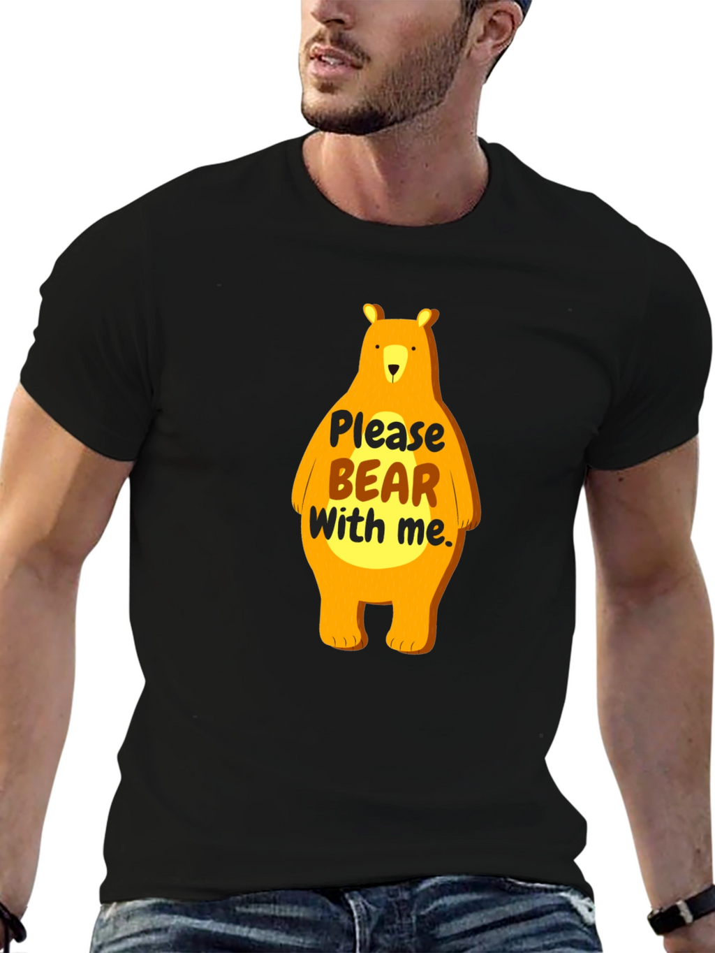 Funny Bear Graphic T-Shirt
