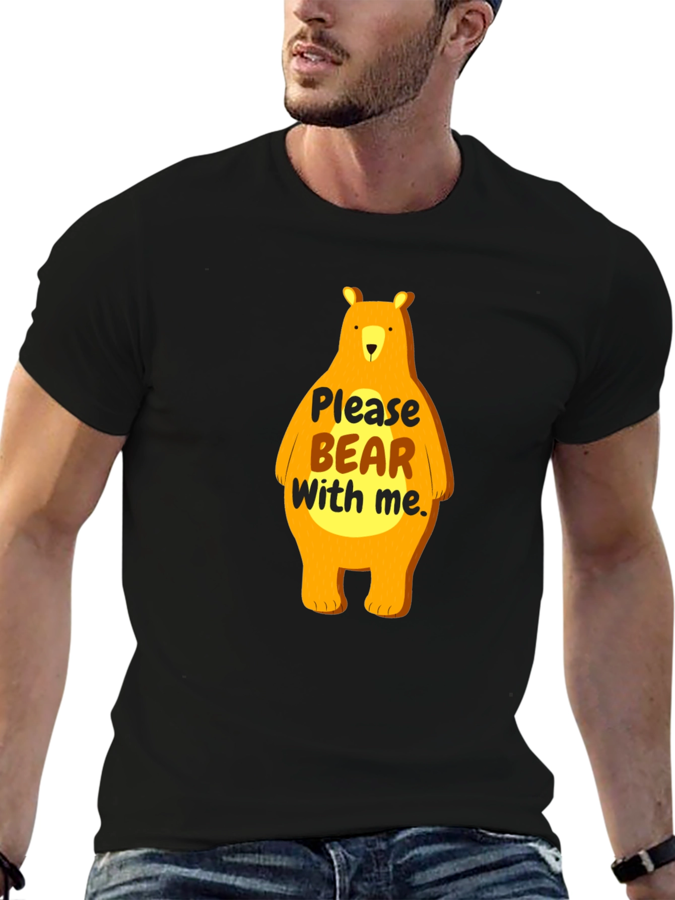 Funny Bear Graphic T-Shirt