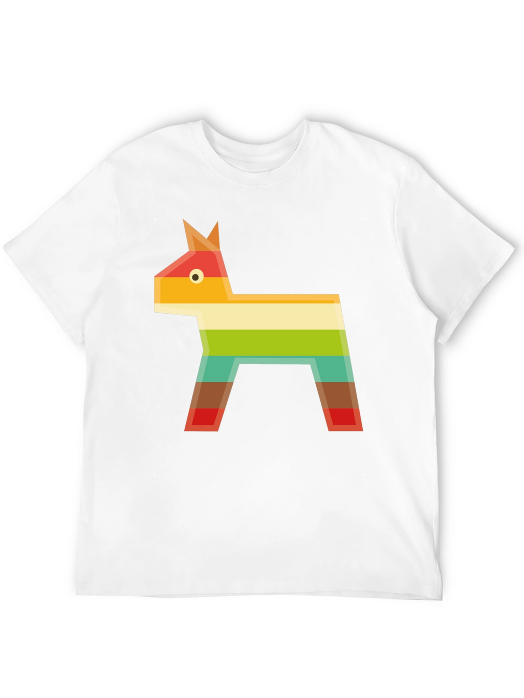 Geometric Piñata Graphic Tee - Black Casual T-Shirt