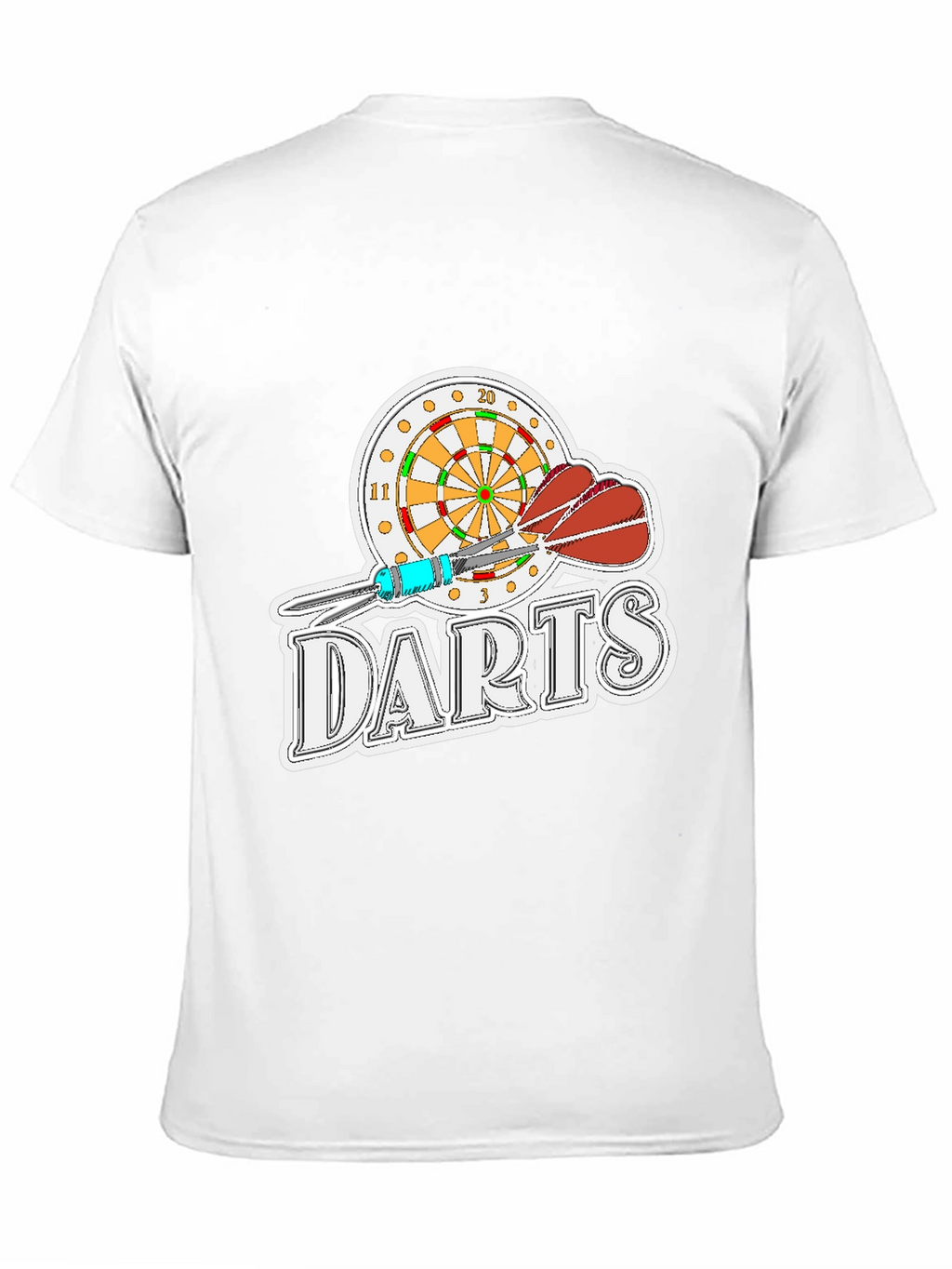 Darts Graphic Tee - Black Casual T-Shirt