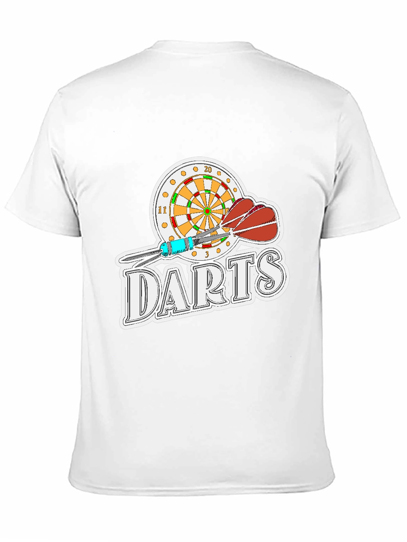 Darts Graphic Tee - Black Casual T-Shirt