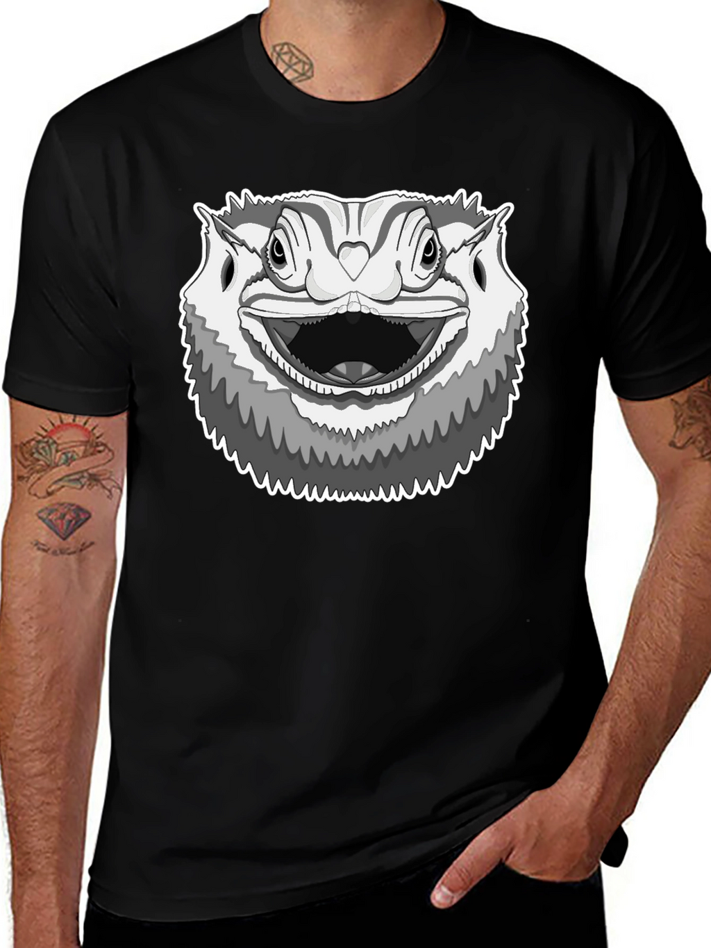 Bearded Dragon Graphic Tee - Cool Reptile Lover Shirt