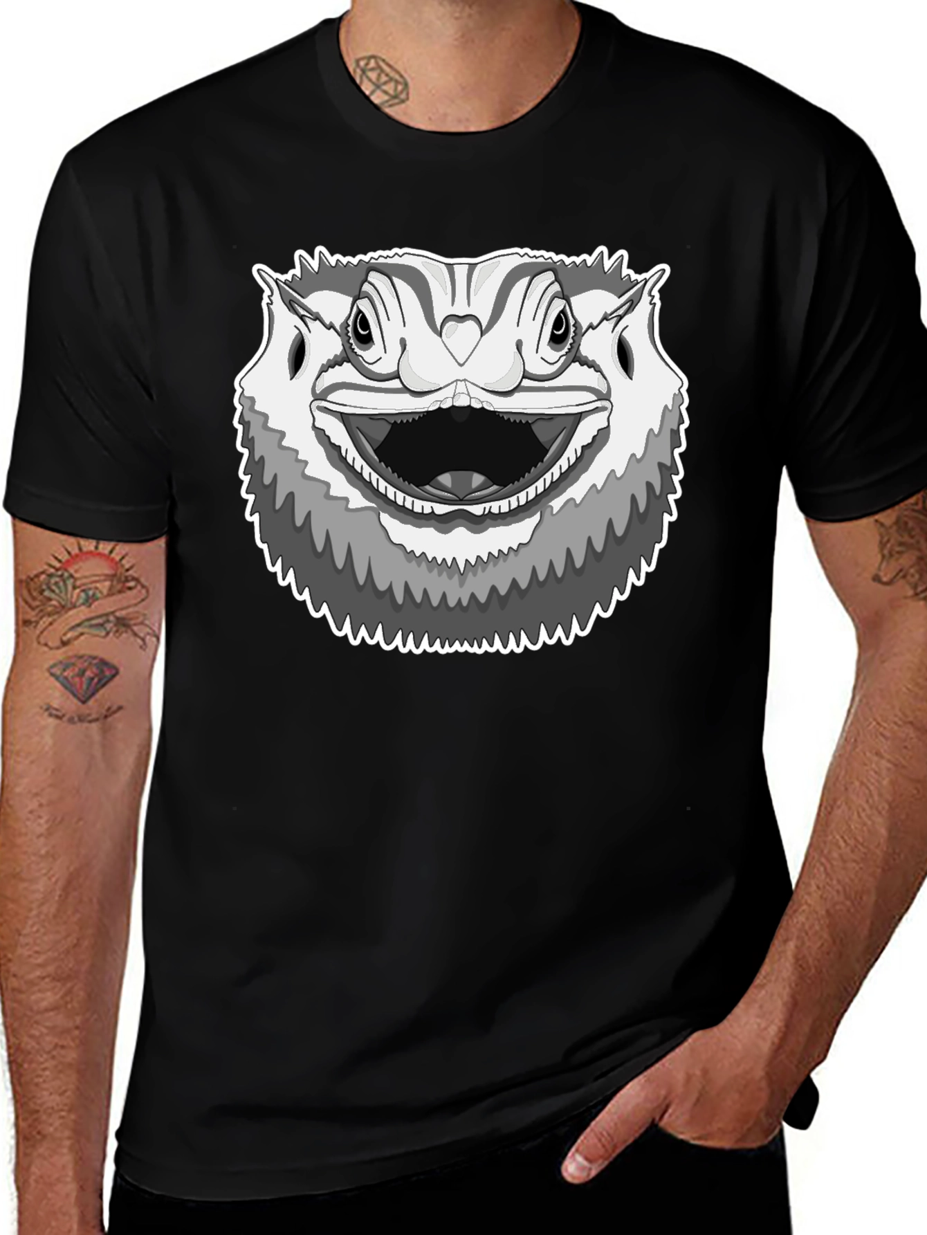 Bearded Dragon Graphic Tee - Cool Reptile Lover Shirt