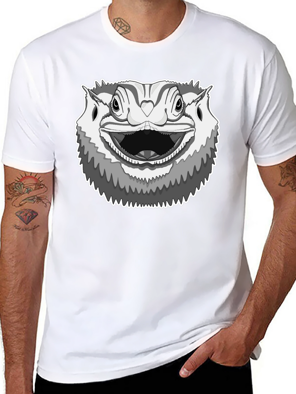 Bearded Dragon Graphic Tee - Cool Reptile Lover Shirt