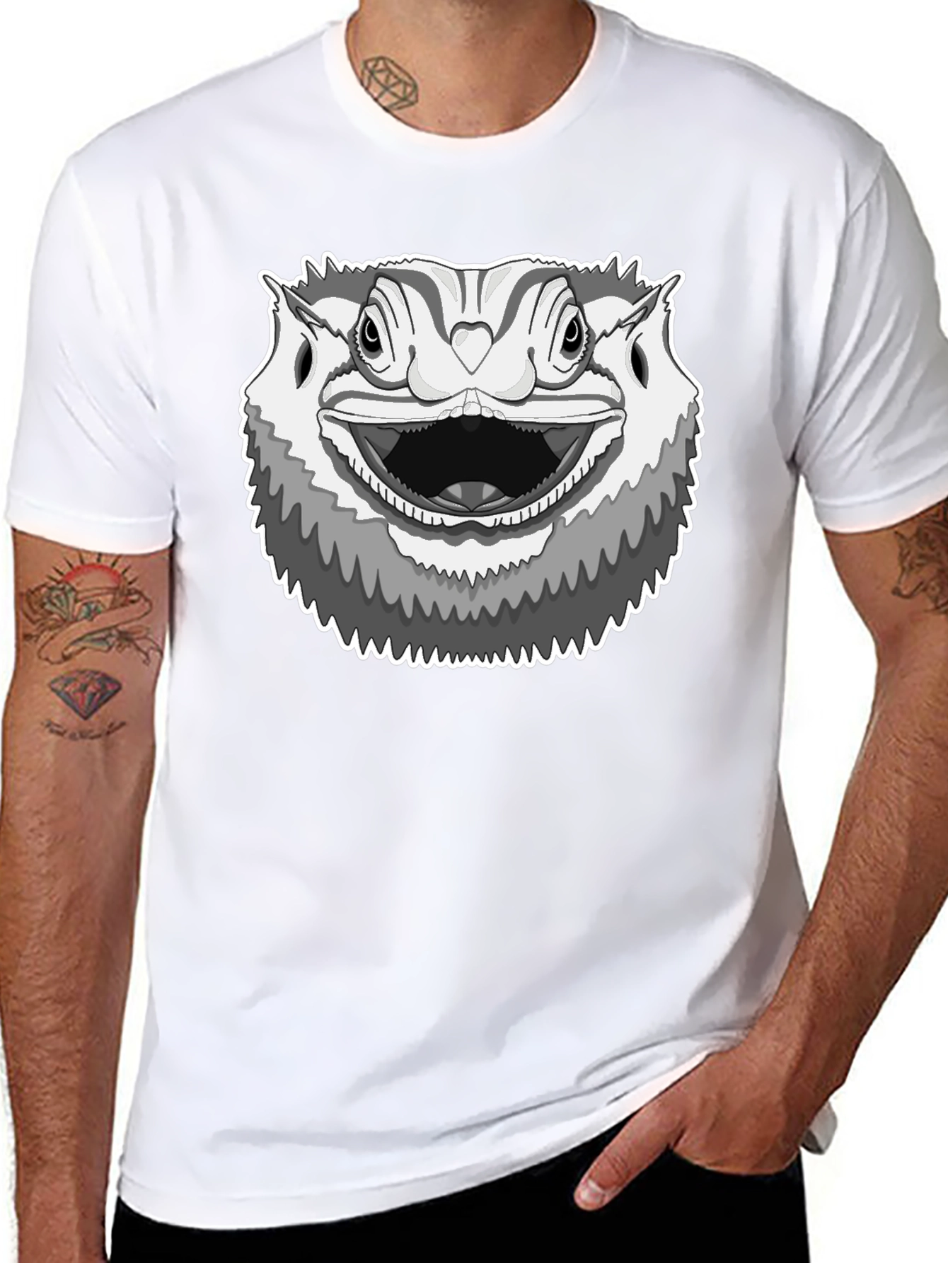 Bearded Dragon Graphic Tee - Cool Reptile Lover Shirt