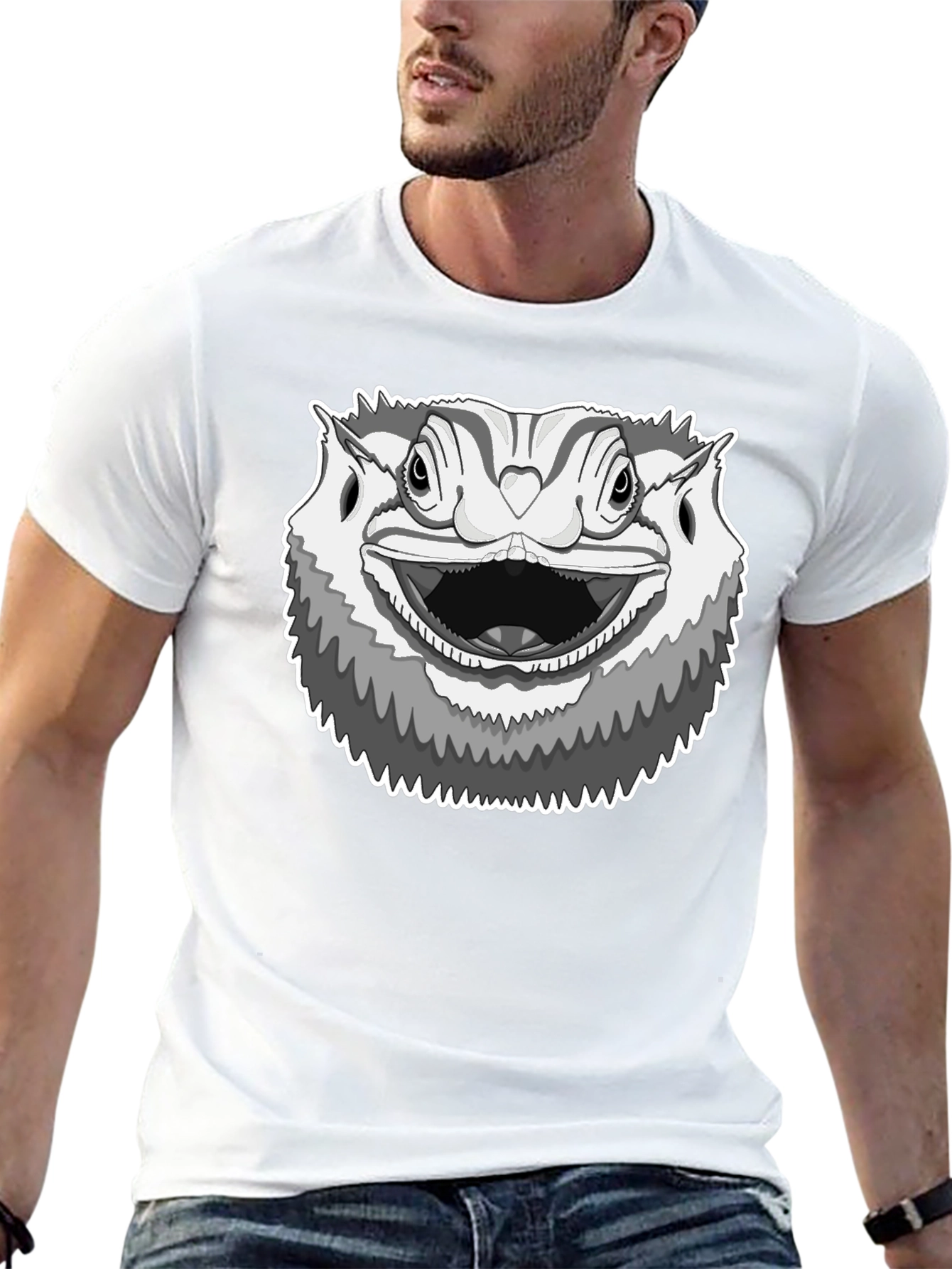 Bearded Dragon Graphic Tee - Cool Reptile Lover Shirt