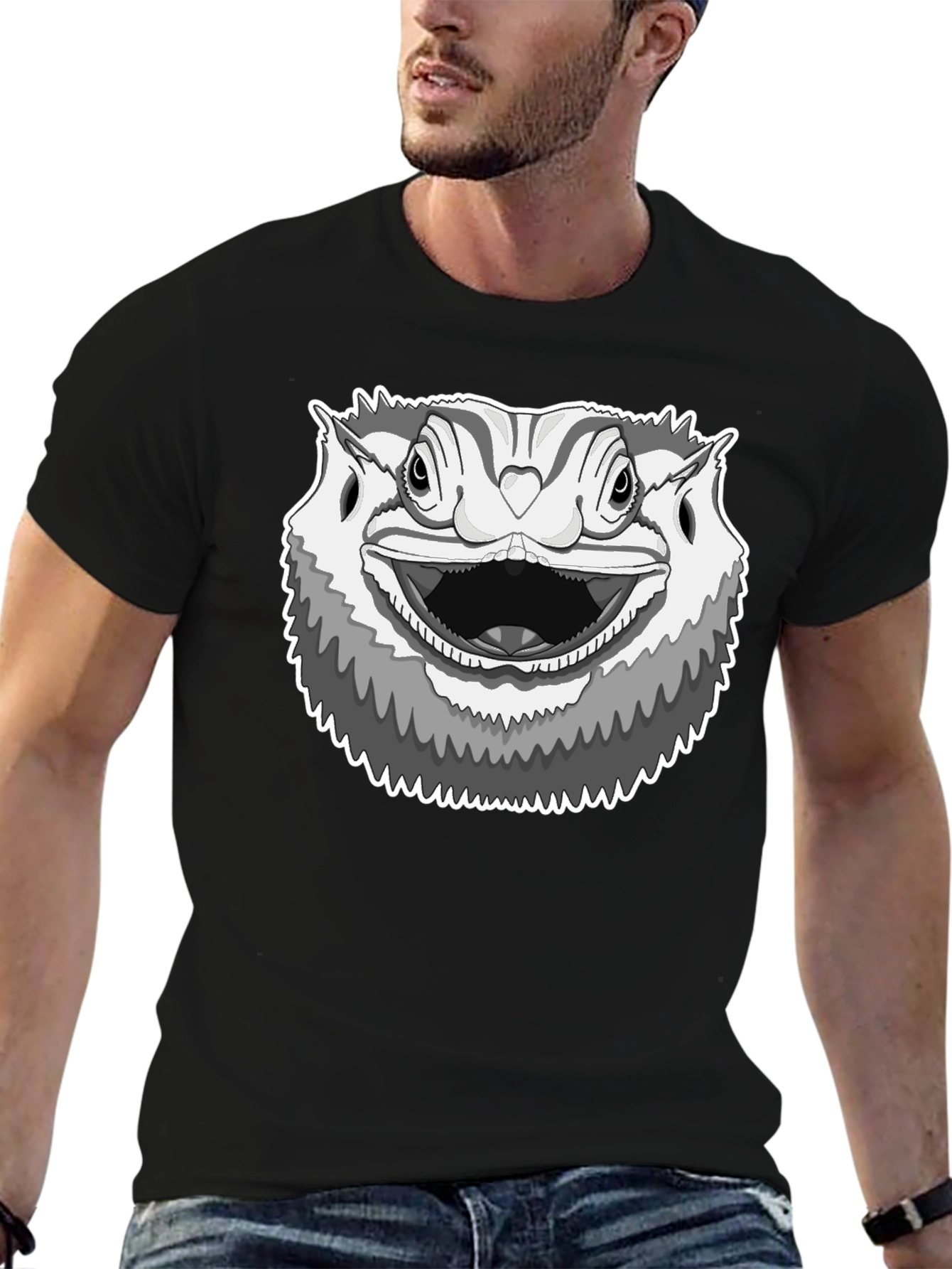 Bearded Dragon Graphic Tee - Cool Reptile Lover Shirt