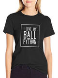 I Love My Ball Python Graphic T-Shirt