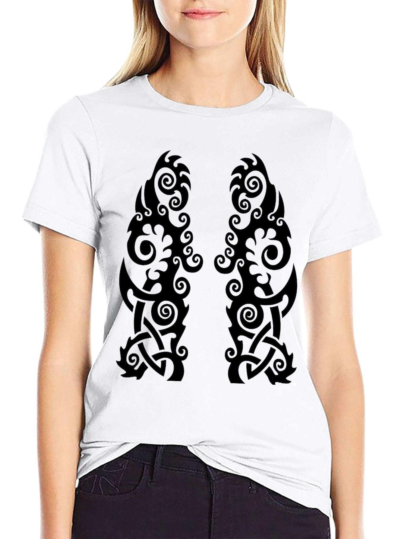 Black Celtic Knot Graphic T-Shirt