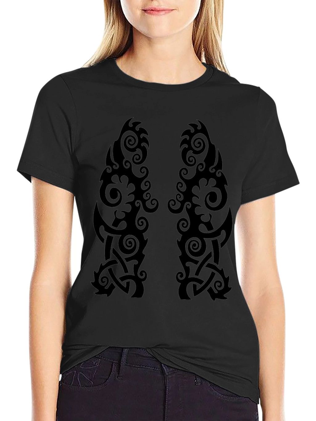 Black Celtic Knot Graphic T-Shirt