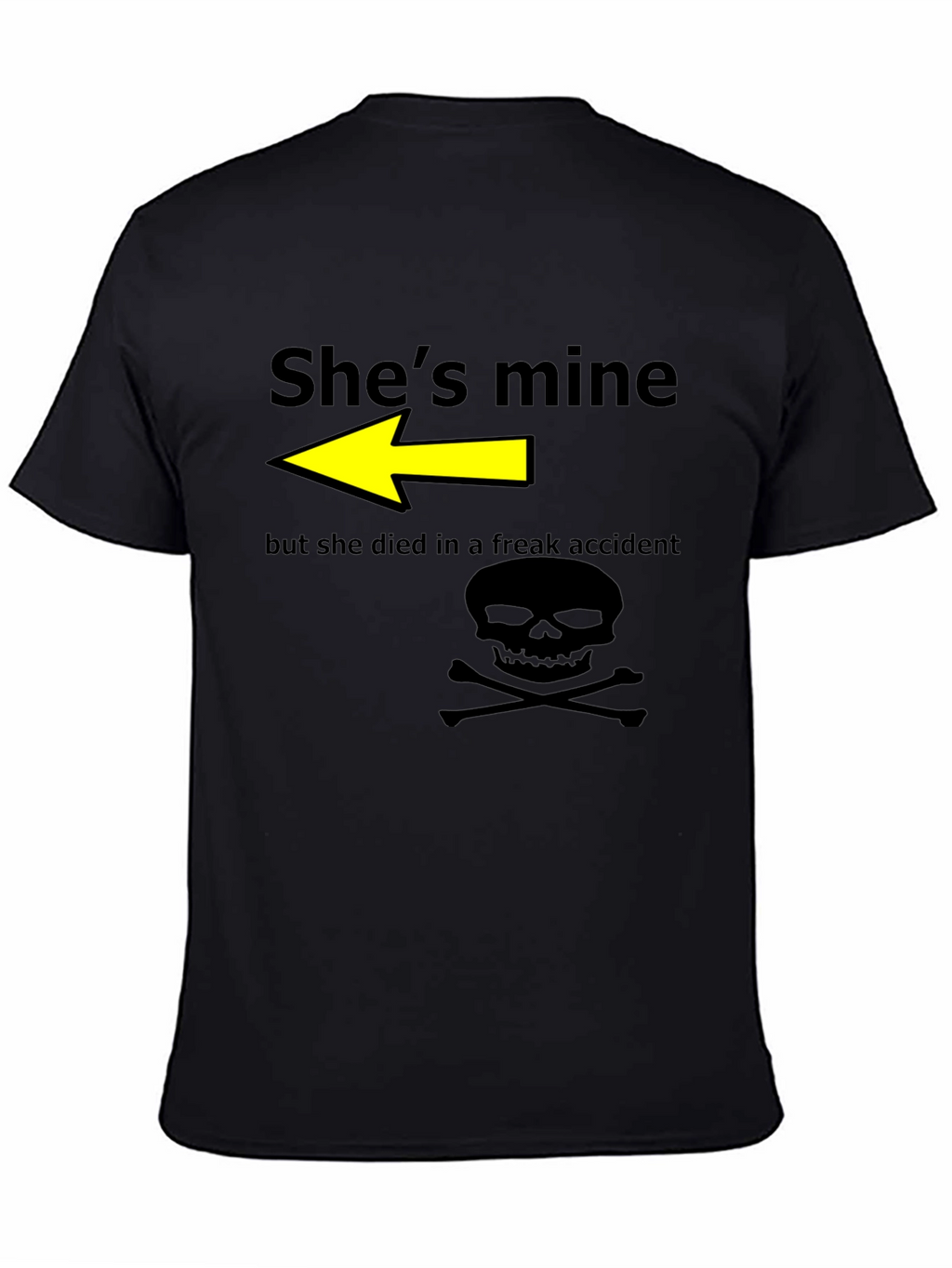 Humorous Shes Mine Graphic T-Shirt