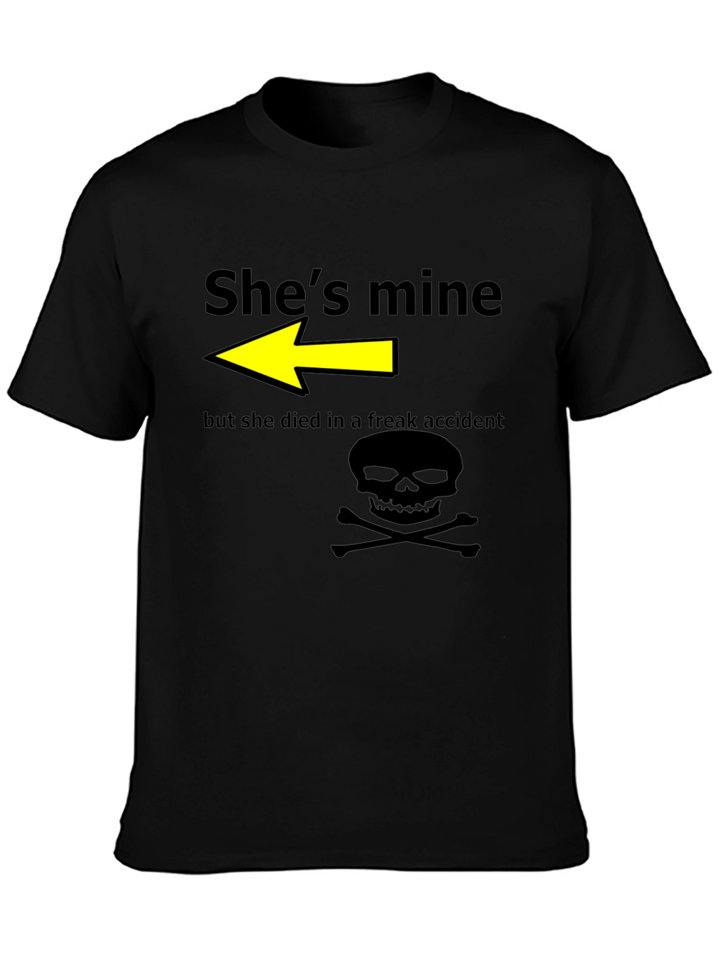 Humorous Shes Mine Graphic T-Shirt