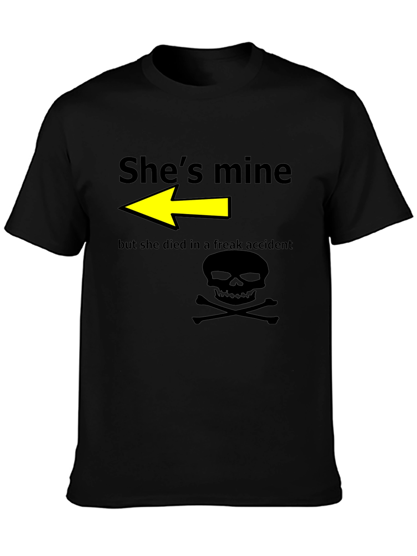 Humorous Shes Mine Graphic T-Shirt
