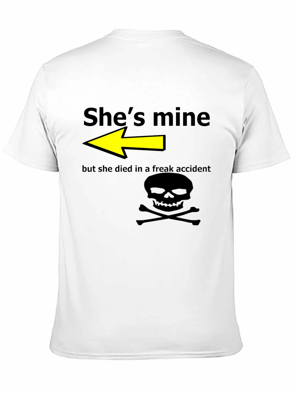 Humorous Shes Mine Graphic T-Shirt