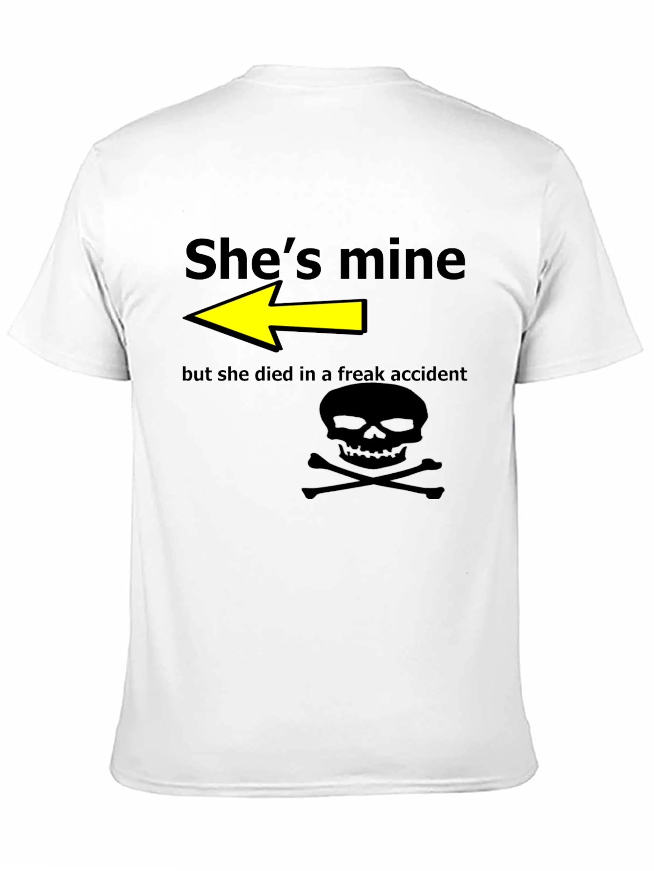 Humorous Shes Mine Graphic T-Shirt