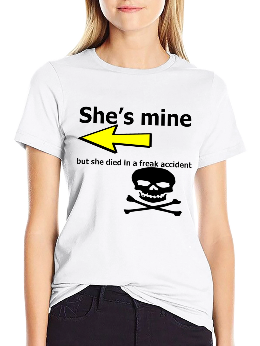 Humorous Shes Mine Graphic T-Shirt