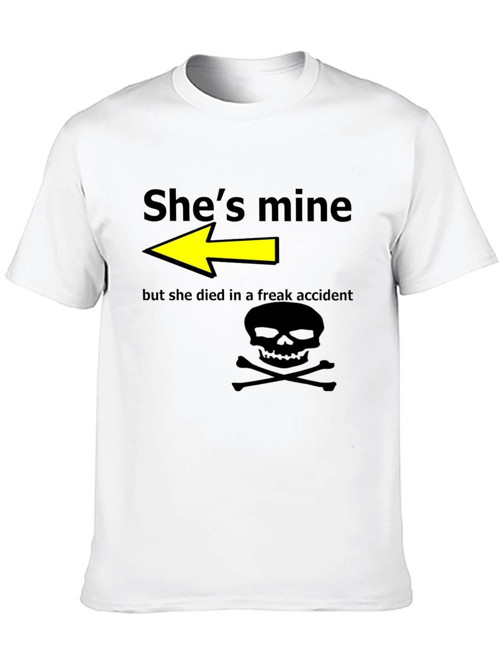Humorous Shes Mine Graphic T-Shirt