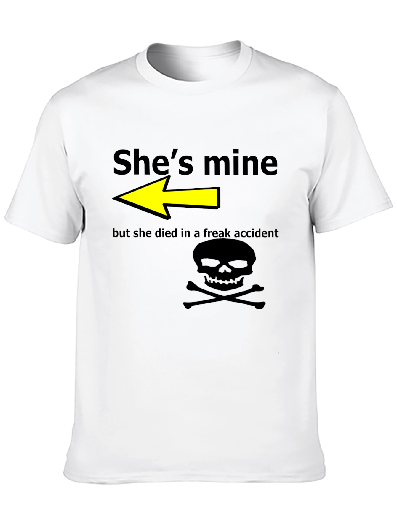 Humorous Shes Mine Graphic T-Shirt