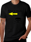 Humorous Shes Mine Graphic T-Shirt