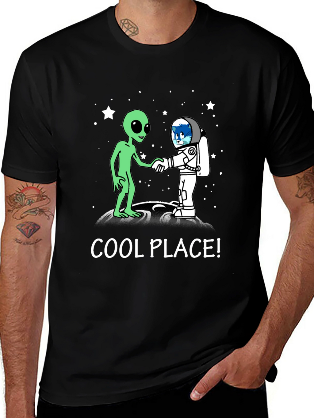 Cool Place Alien Astronaut T-Shirt