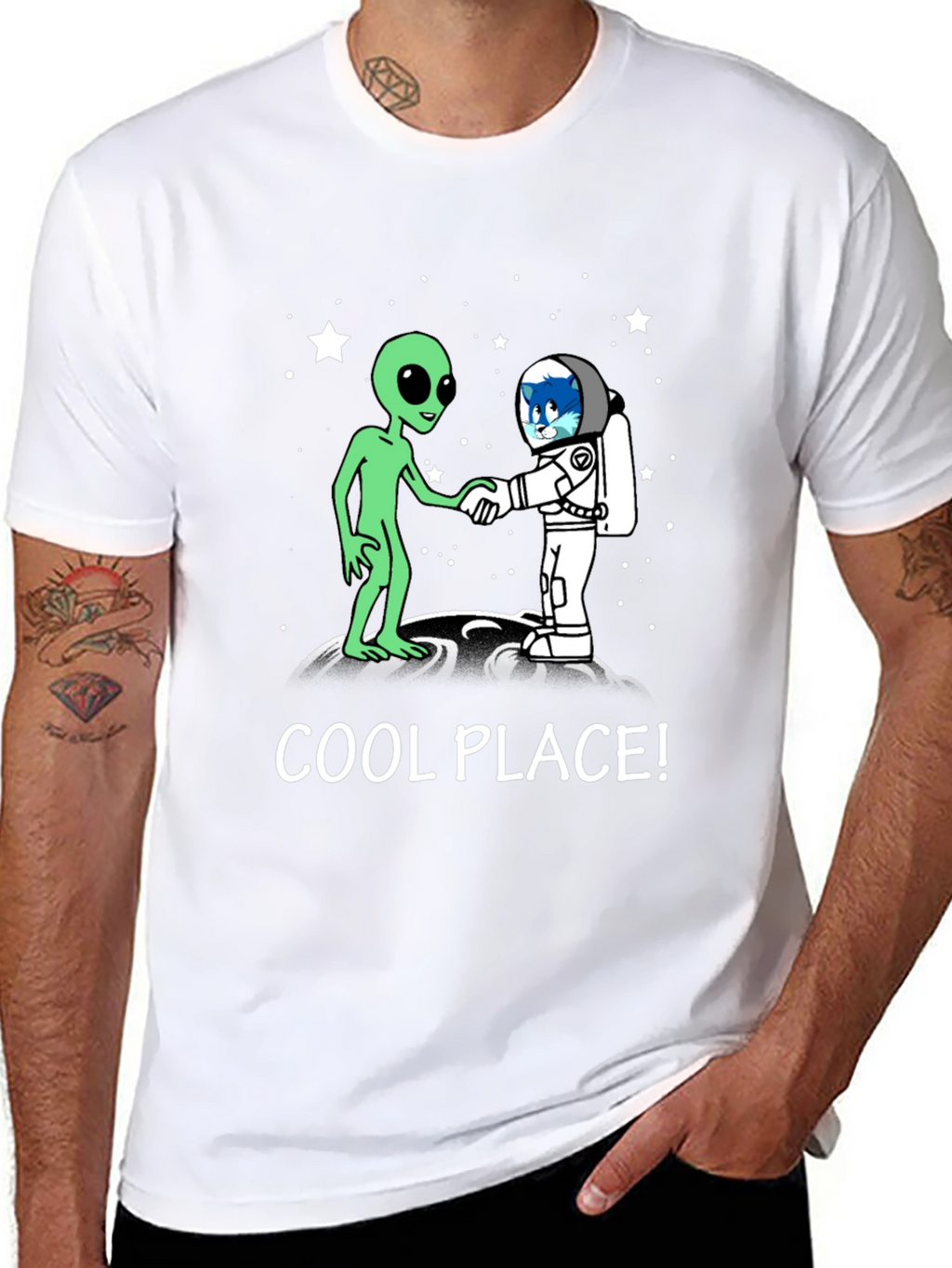 Cool Place Alien Astronaut T-Shirt