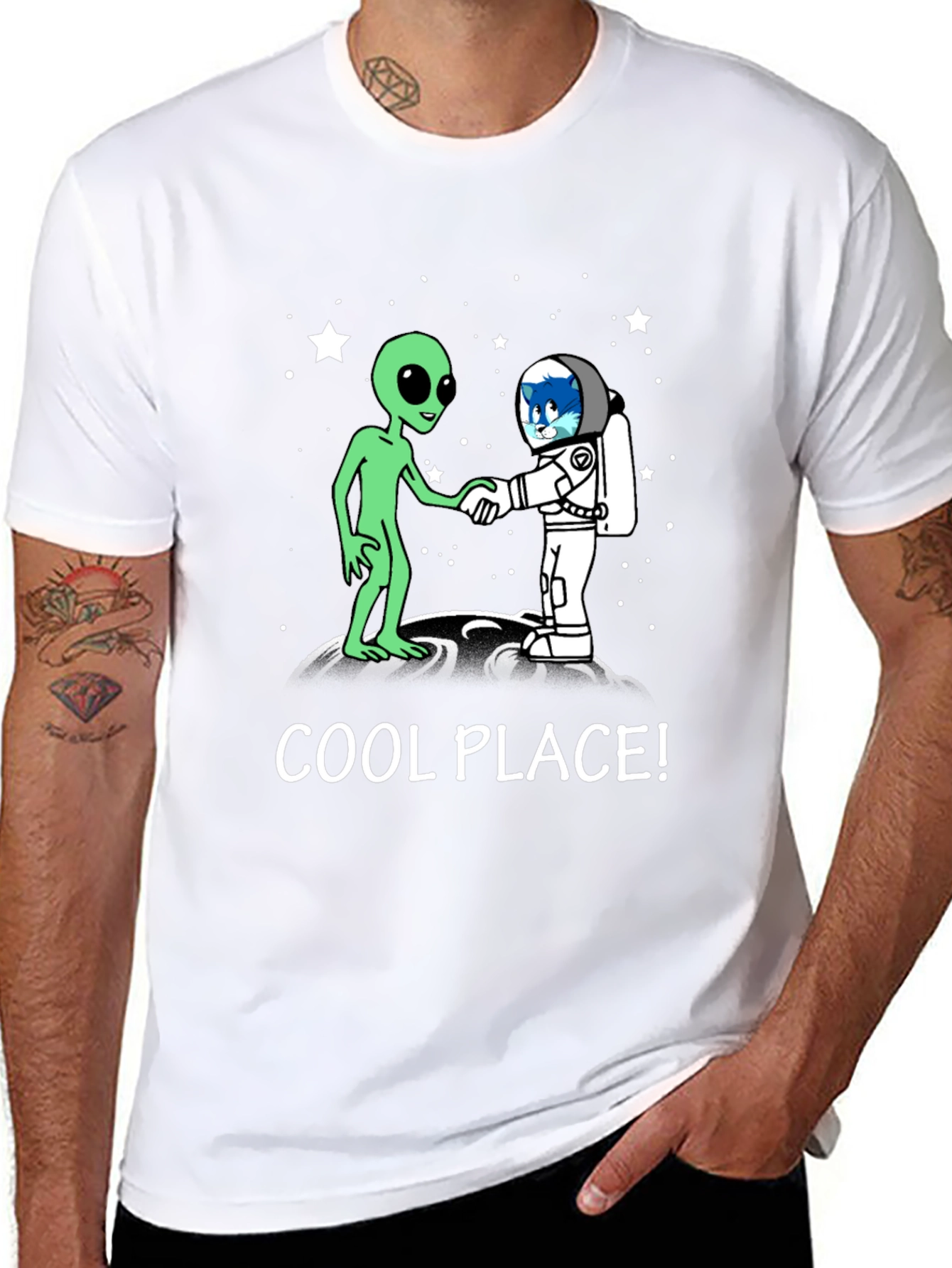 Cool Place Alien Astronaut T-Shirt